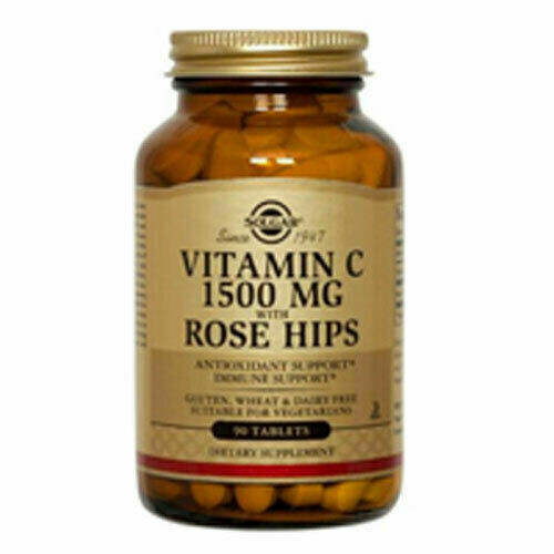 SOLGAR VITAMINA C 1500MG CON ESCARAMUJO 180COMP