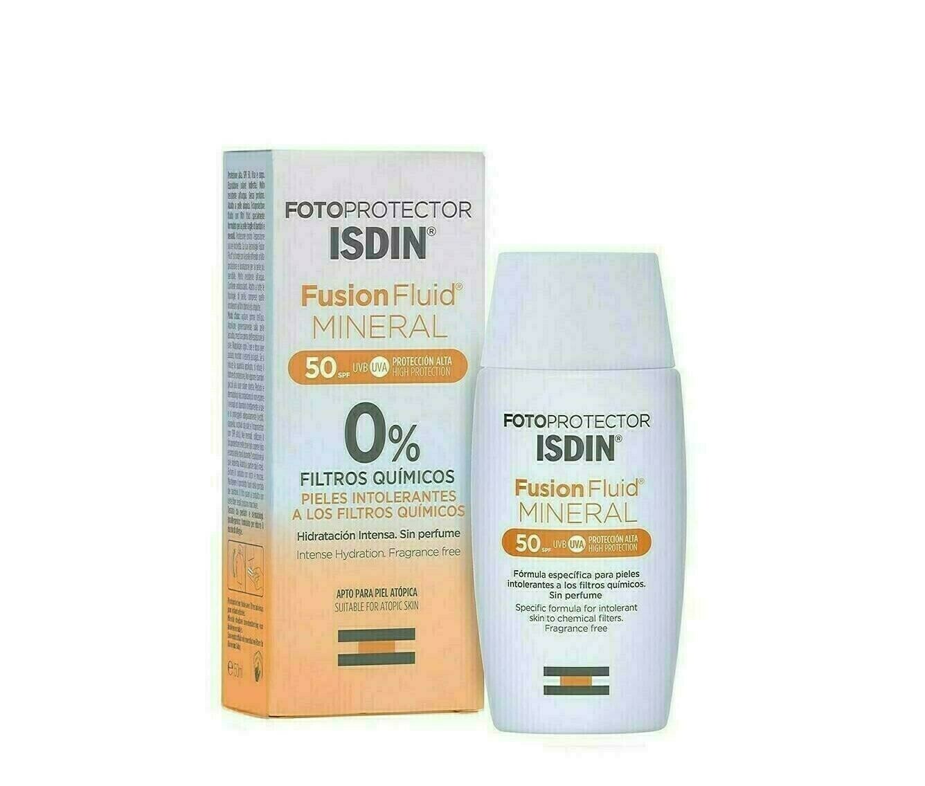 FOTOPROTECTOR ISDIN SPF-50 FUSION FLUID MINERAL 50 ML