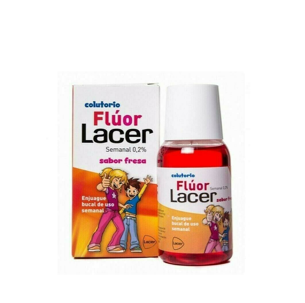 LACER COLUTORIO FLUOR SEMANAL 0,2 % FRESA 100 ML