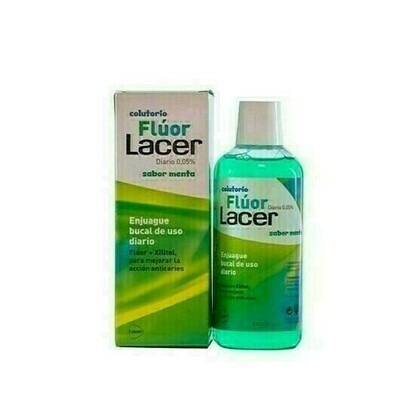 LACER COLUTORIO FLUOR DIARIO 0,05 % MENTA 500 ML