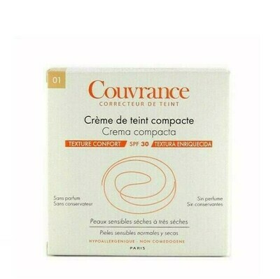CREMA DE ROSTRO COMPACTA SPF 30 CONFORT AVENE CO 10 G PORCELANA