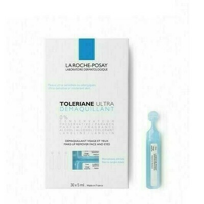 TOLERIANE ULTRA DESMAQUILLANTE OJOS Y ROSTRO LA 5 ML 30 U