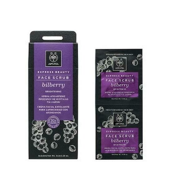 APIVITA MASCARILLA  EXFOLIANTE PARA LUMINOSIDAD CON ARANDANOS (BILBERRY) 8ML