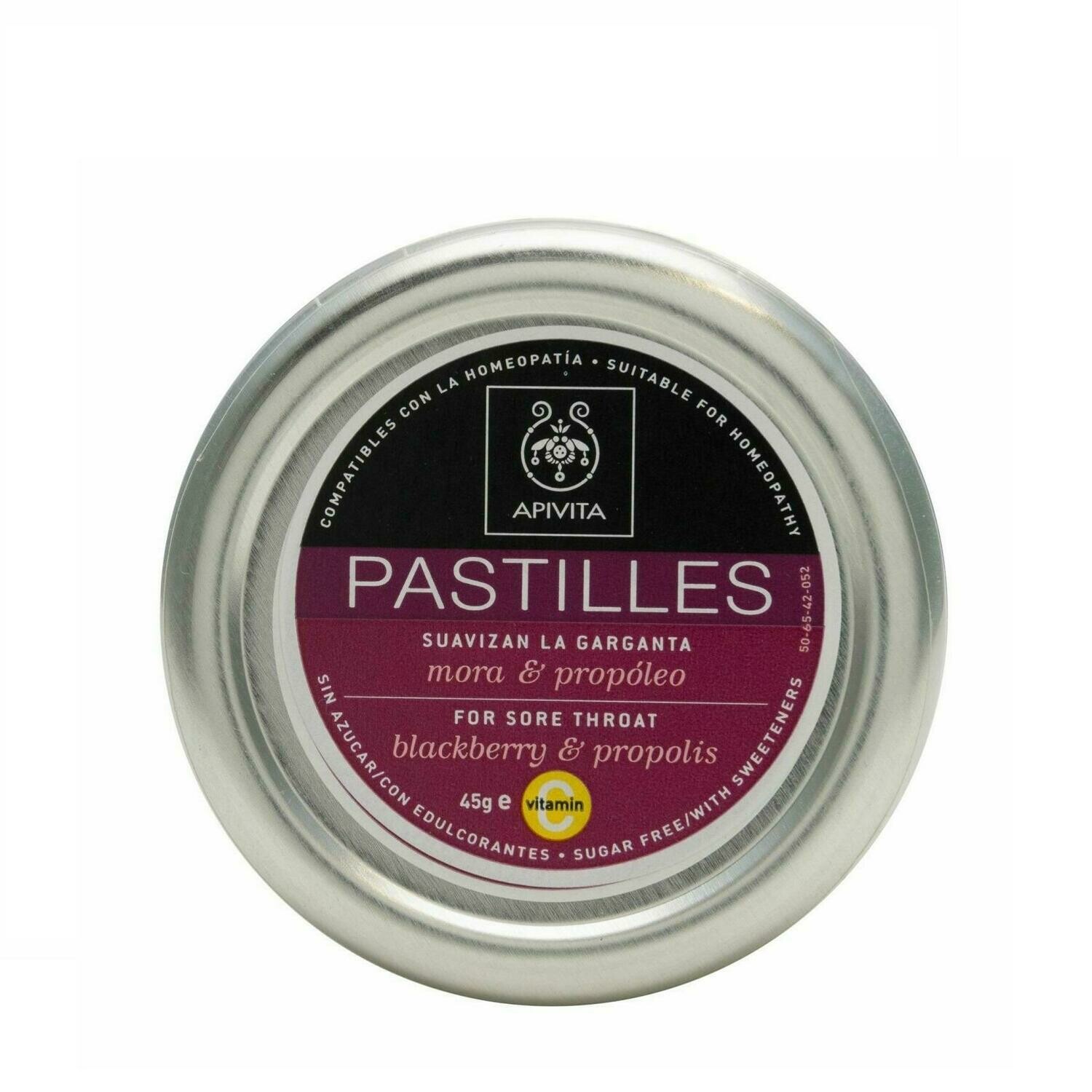APIVITA PASTILLAS CON MORA Y PROPOLEO