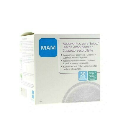 DISCOS ABSORBENTES LACTANCIA MAM 30 DISCOS