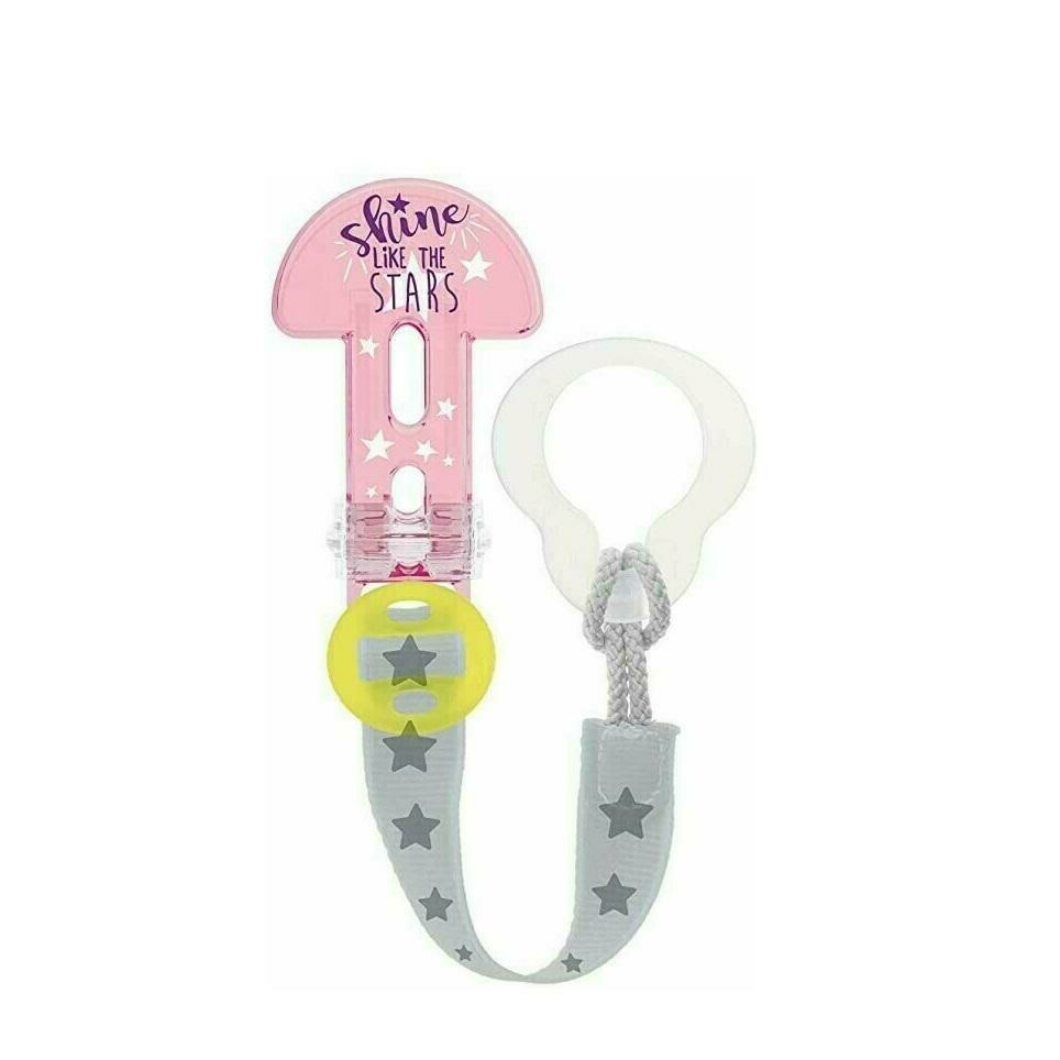 BROCHE PARA CHUPETE MAM CLIP IT! ROSA