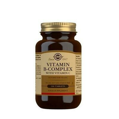 SOLGAR B COMPLEX CON VIT C 100 COMP