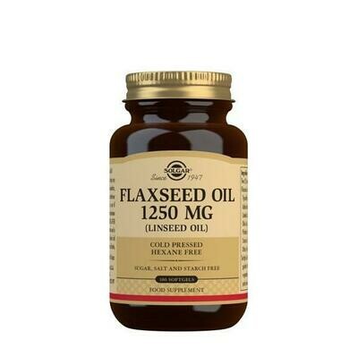 SOLGAR COLD PRESSED FLAXSEED OIL 1250 MG 100 COMP (LINAZA)