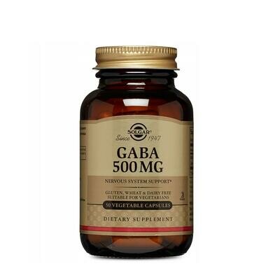 SOLGAR GABA 500 MG 50 CAPS