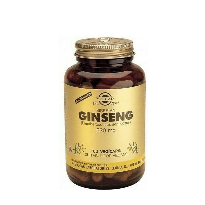 SOLGAR GINSENG SIBERIANO 520MG 100CAPSULAS
