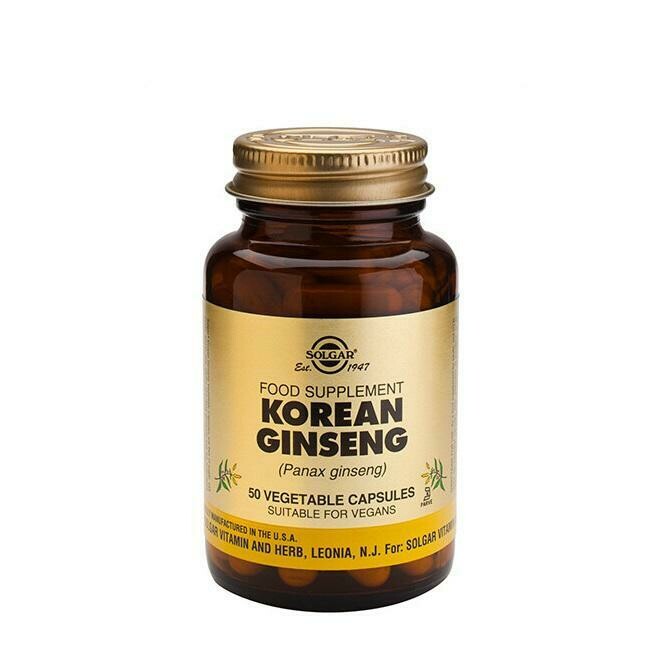 SOLGAR GINSENG COREANO (PANA GINSENG) 50VEGICAPS