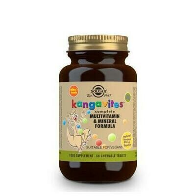 SOLGAR KANGAVITES MULTIFRUTAS TROPICALES 60COMP