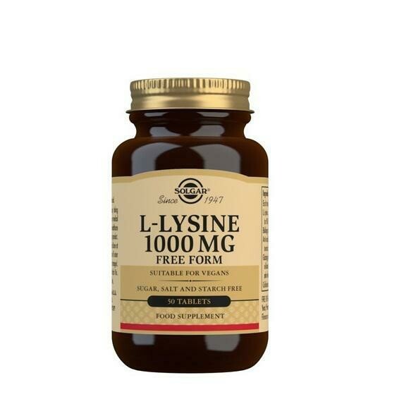 SOLGAR L-LISINA 1000 MG 50 COMP