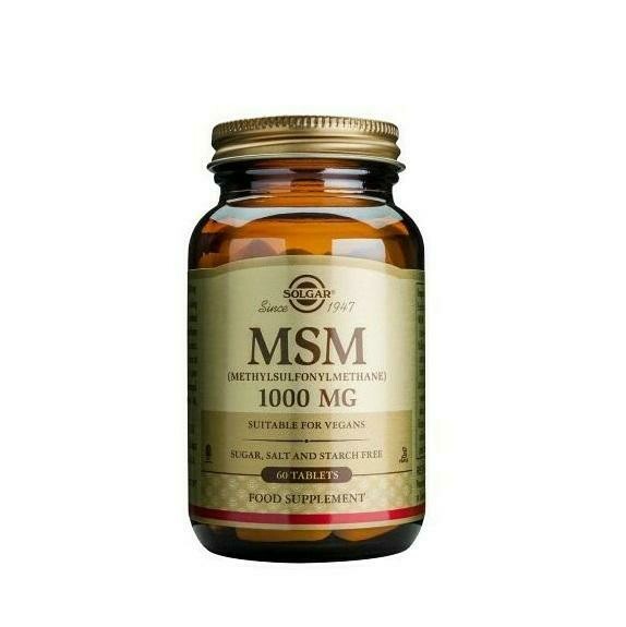 SOLGAR MSM 1000 MG 60 COMP