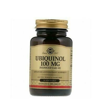 SOLGAR UBIQUINOL 100MG