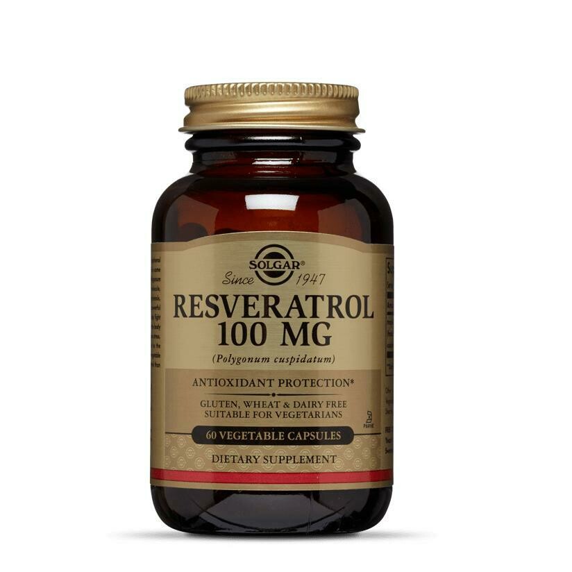 SOLGAR RESVERASTROL 60 CAPS VEGETAL