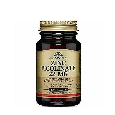 SOLGAR ZINC PICOLINATO 22 MG 100 COMP