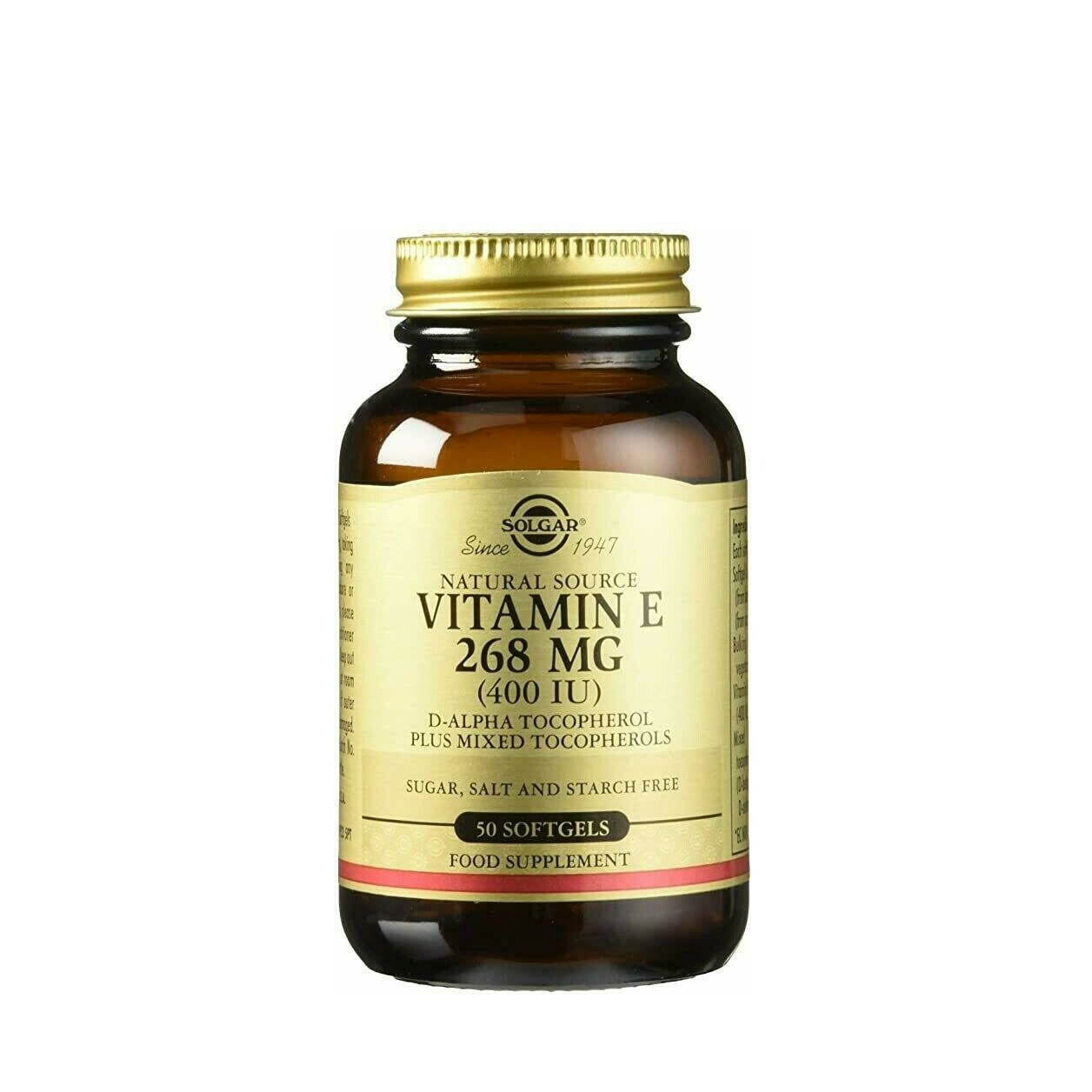SOLGAR VITAMINA E 400UI 268MG 50CAPSULAS