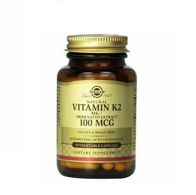 SOLGAR VITAMINA K2 100MCG 50 CAPS