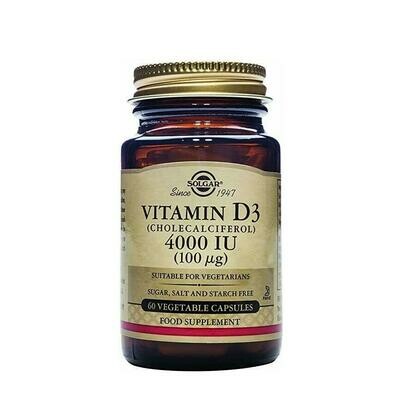 SOLGAR VITAMINA D3 4000UI 100MCG 60CAP