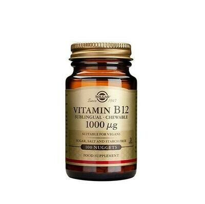 SOLGAR VITAMINA B12 1.000MCG SUBLINGUAL 100