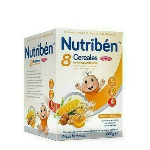 NUTRIBEN 8 CEREALES Y MIEL FRUTOS SECOS 600 G