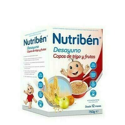 NUTRIBEN DESAYUNO COPOS DE TRIGO 750 G