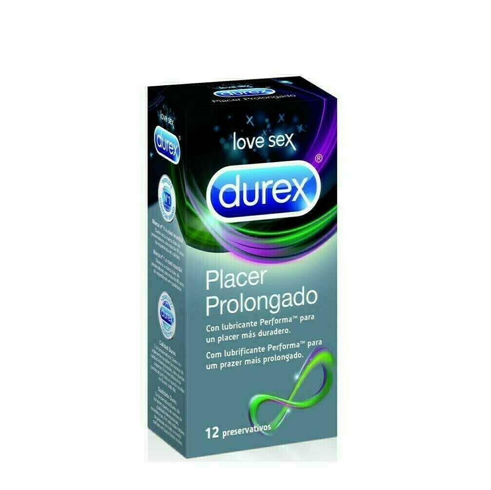 DUREX PLACER PROLONGADO PRESERVATIVOS 12 U