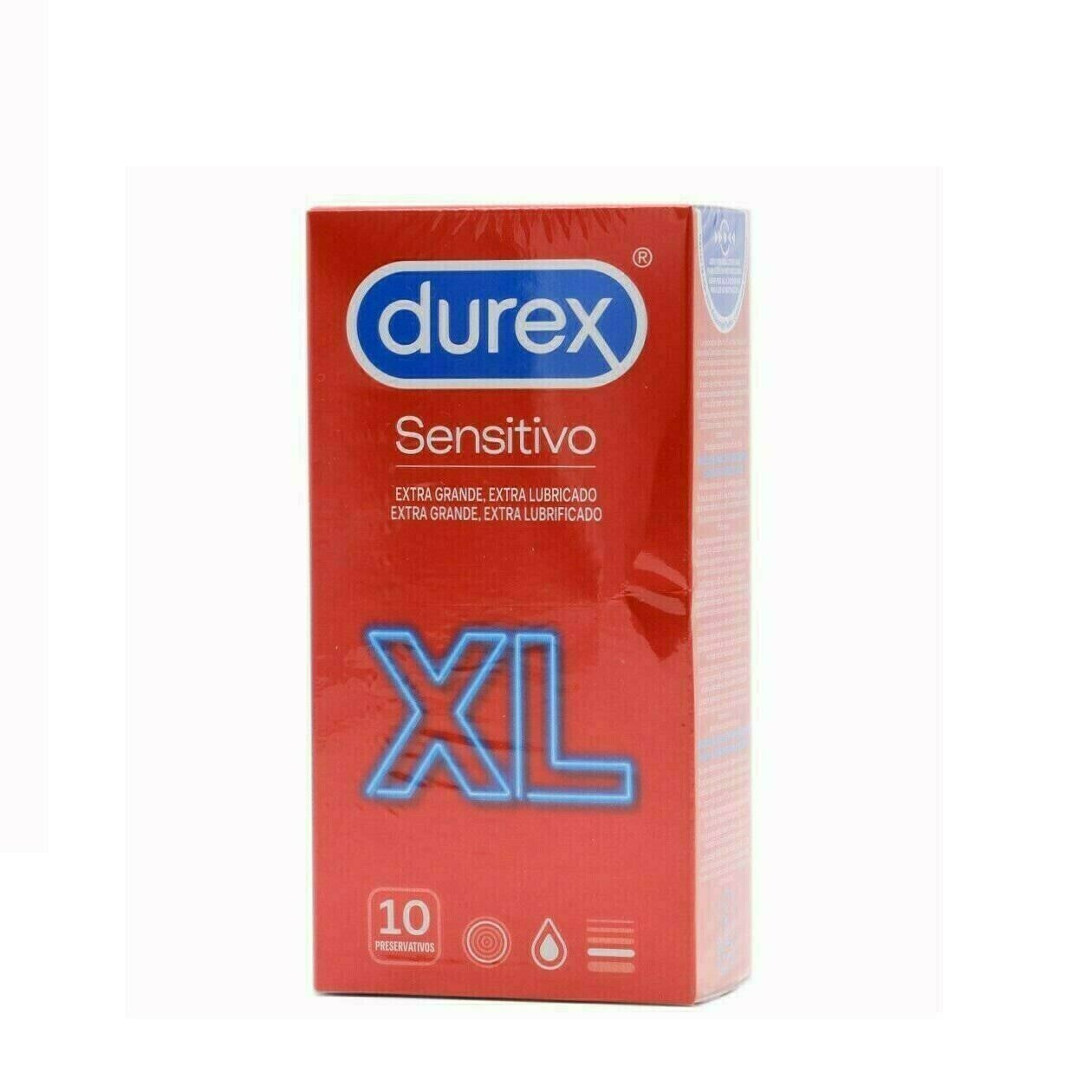 DUREX SENSITIVO XL PRESERVATIVOS 10 U