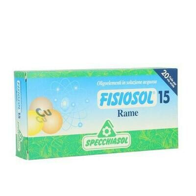 FISIOSOL 15 COBRE 20 VIALES