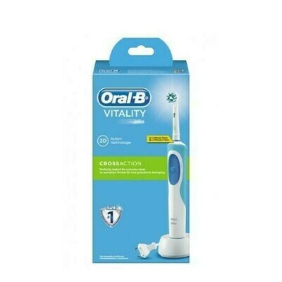 CEPILLO DENTAL ELECTRICO RECARGABLE ORAL B VITAL NEGRO Y BLANCO