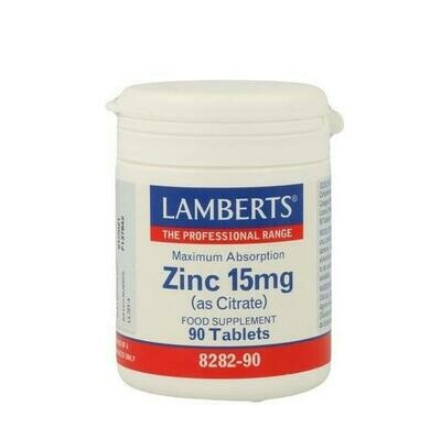 LAMBERTS ZINC 15MG 90TABLETAS