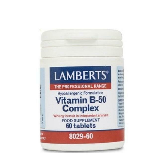 LAMBERTS COMPLEJO DE VITAMINAS B-50 60 TABL