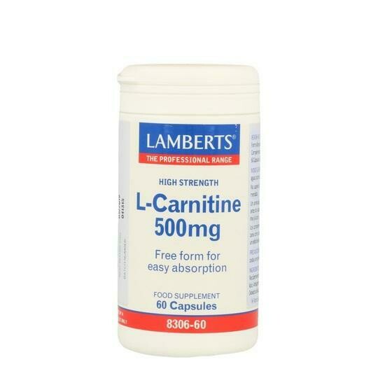 LAMBERTS L-CARNITINA 500MG 60CAP