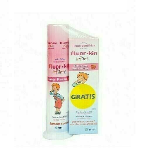 FLUOR KIN INFANTIL PASTA DENTIFRICA FRESA 100 ML