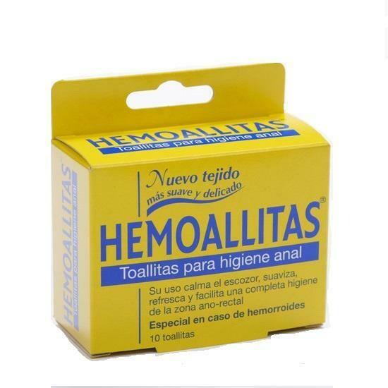HEMOALLITAS HIGIENE ANAL 10 TOALLITAS