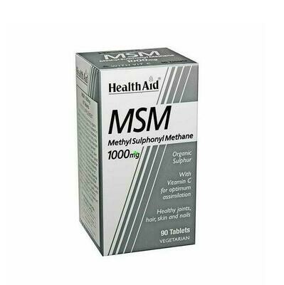 HEALTH AID MSM 1000 MG 90 TABLETAS