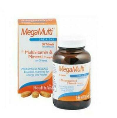 HEALTH AID MEGA MULTIS GINSENG 30 COMP