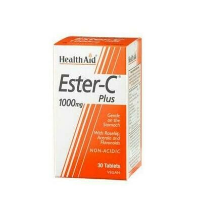 HEALTH AID ESTER C PLUS NO ACIDA 1000MG X 30COMP