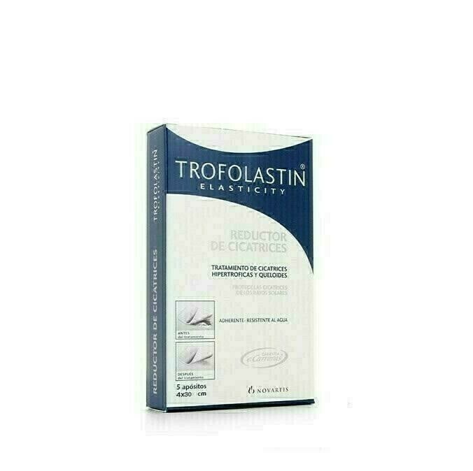 TROFOLASTIN REDUCTOR DE CICATRICES 4 X 30 CM 5 U