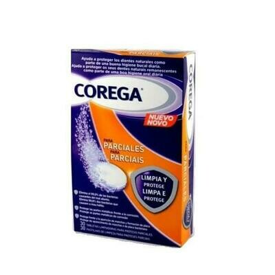 COREGA PARCIALES LIMPIADOR LIMPIEZA PROTESIS DEN 30 TABLETAS