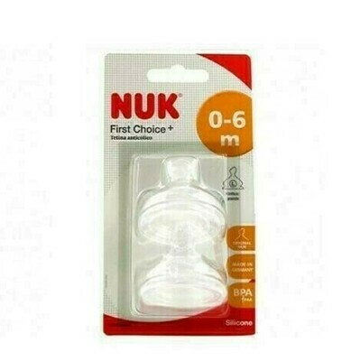 TETINA SILICONA ANTICOLICO NUK FIRST CHOICE  T-1 L 2 TETINAS