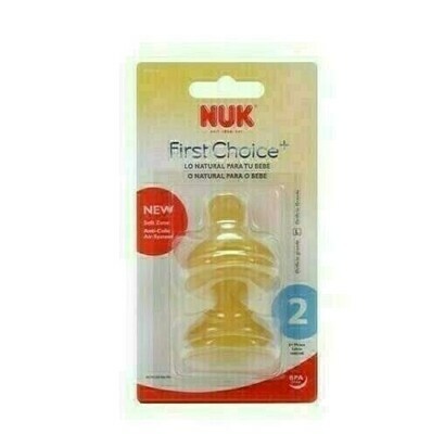 TETINA FC LATEX ALIMENTO ANTICOLICO NUK FIRST CH T-2  2 U