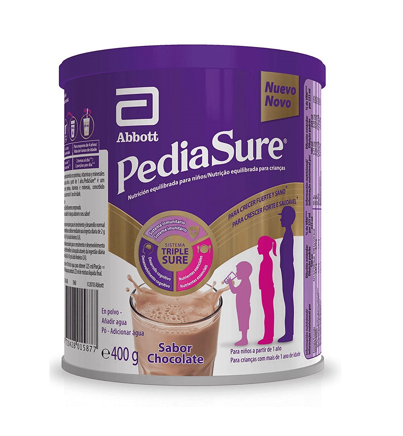 PEDIASURE POLVO 400 G CHOCOLATE