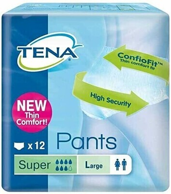 ABSORB INC ORINA LIGERA TENA PANTS SUPER T- GDE 12 U