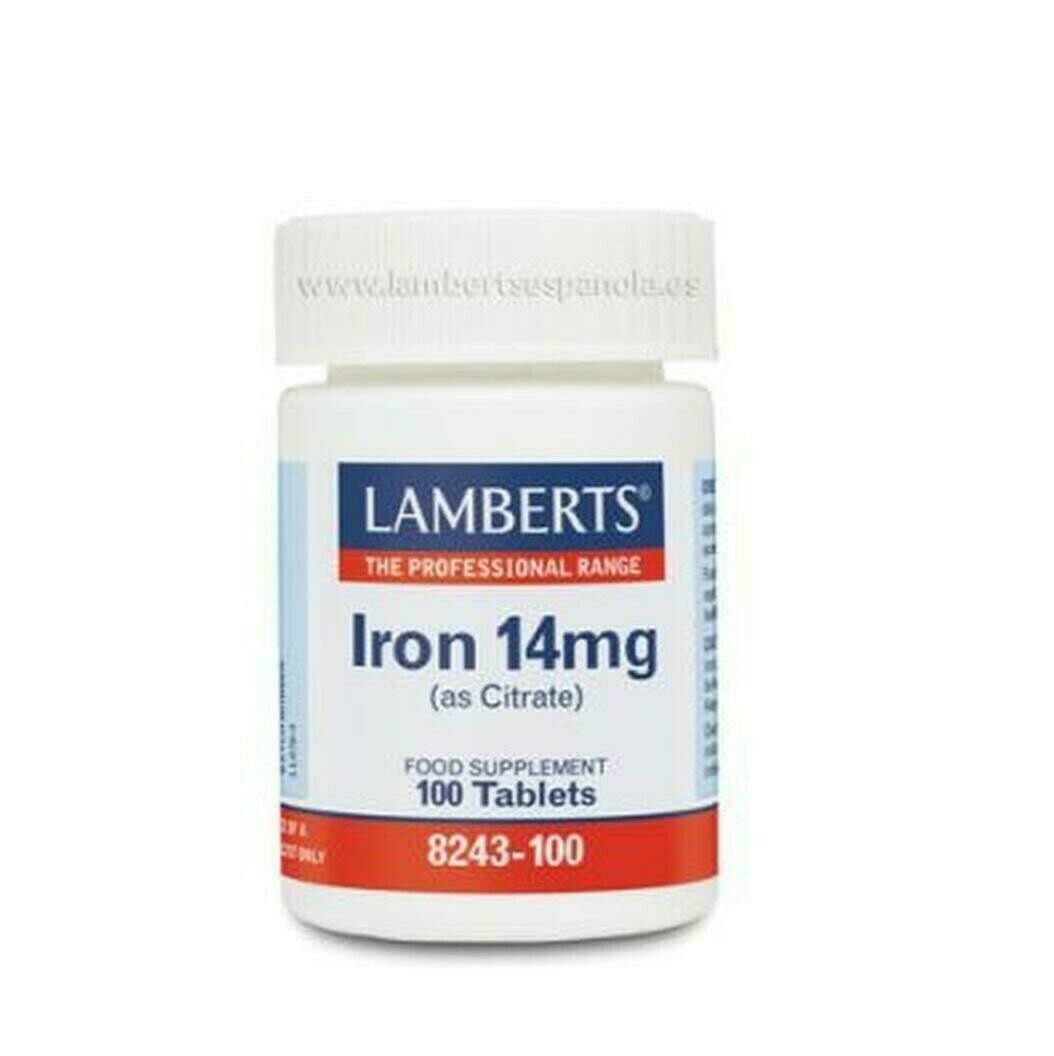 LAMBERTS IRON 14 MG 100 TABLETAS