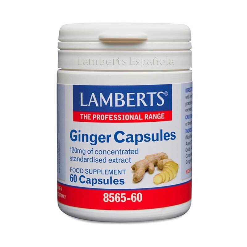 LAMBERTS GINGER CAPSULES 60 CAPS JENGIBRE