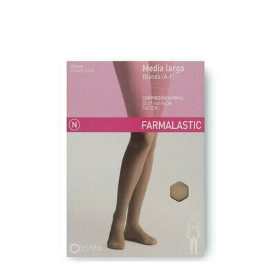 MEDIA LARGA (A-F) COMP NORMAL FARMALASTIC BLONDA BEIGE T- EGDE