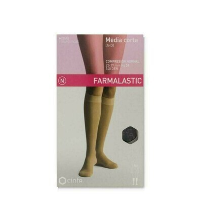MEDIA CORTA (A-D) COMP NORMAL FARMALASTIC NEGRA T- MED