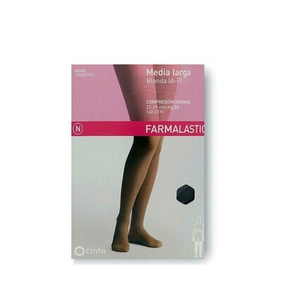 MEDIA LARGA (A-F) COMP NORMAL FARMALASTIC BLONDA NEGRA T- GDE